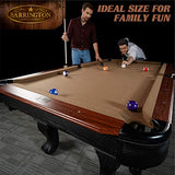 Barrington Billiards 7.5' Belmont Drop Pocket Table with Pool Ball and Cue Stick Set Barrington Billiards