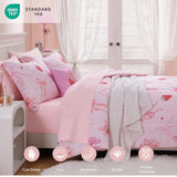 Wink Deer Twin Comforter Set for Girls-3 Pieces Pink Bow Twin Bedding Sets for Kids,1 Comforter,1 Sham and 1 Decor Pillow Wink Deer