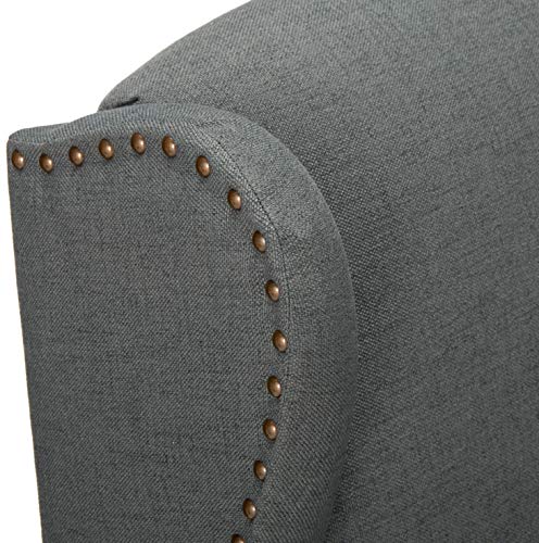 Christopher Knight Home Wescott Traditional Fabric Recliner, Charcoal GDFStudio