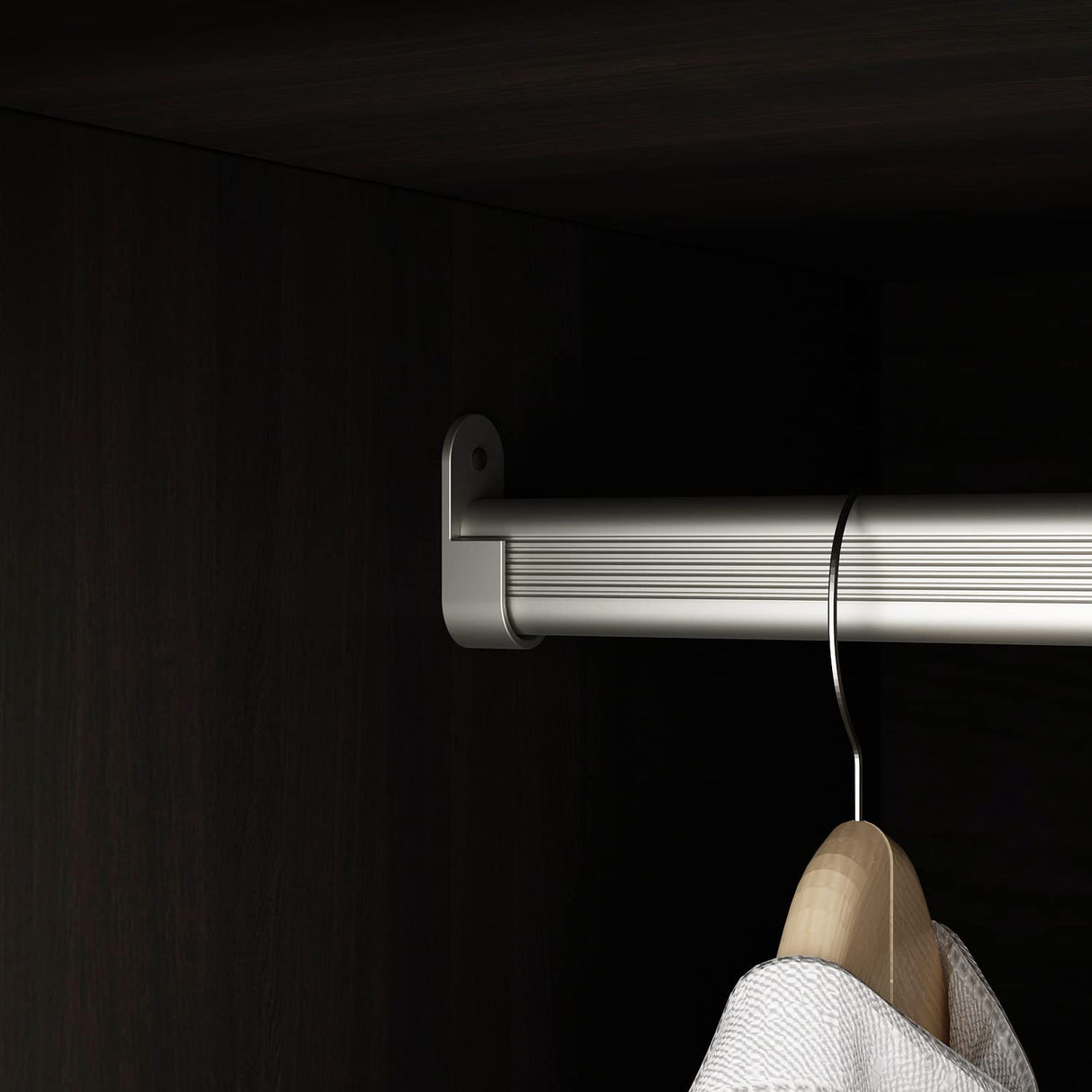 AIEGLE 2 Doors Wardrobe Armoire with Drawer, Freestanding Armoire Wardrobe Closet with Hanging Rod, Bedroom Wood Clothes Storage Cabinet Organizer in White (31.5" W x 18.9" D x 66.9" H) AIEGLE