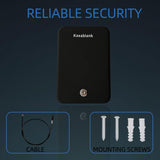 Pistol, portable travel firearm safe, pistol lockbox, car firearm safe with key lock, black Generic