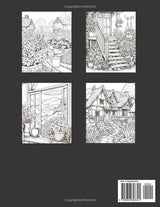Country Garden Coloring Book: Calming colouring book for all ages (Nature) WoodArtSupply