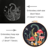 Silentsea Mushroom Embroidery Kit, Beginner Embroidery kit for Adults, Needlepoint Set Funny (Mushroom)