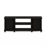 Furinno Brahms TV Stand Entertainment Center with Shelves and Storage for TV Size up to 45 Inch, Espresso/Black Furinno