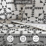 Eddie Bauer - King Quilt Set, Reversible Cotton Bedding with Matching Shams, Luxurious Bedding Set (Arrowhead Charcoal, King) Eddie Bauer