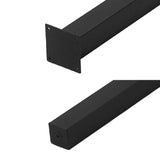 MBQQ Furniture Legs H28 Rustic Decory Table Legs,Heavy Duty Metal Desk Legs,Dining Table Legs,Set of 4 Black,DIY Iron Legs MBQQ