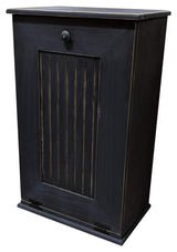 Sawdust City Tilt-Out Wooden Trash Bin Holder (Old - Black) Sawdust City