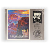 MyPuzzle Grand Canyon National Park: Sunset, Vintage Poster - Premium 1000 Piece Jigsaw Puzzle for Adults MyPuzzle.com