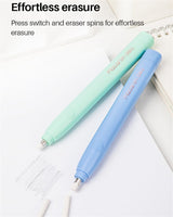 2PCS Electric Eraser, Electric Erasers for Artists with 40 Refills, Battery Operated Eraser, Electric Eraser Kit for Drawing, Art, Painting, Sketching, Drafting Pencils BASUNOCL