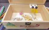 Wooden Boxes for Crafts, Natural Wooden Boxes, Reusable Wooden Boxes for Art and DIY Hobbies, Jewelry Boxes and Wooden Gift Boxes for Home Storage YXFZPAN