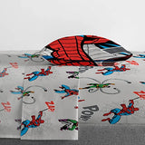 Marvel Spiderman Spidey VS 5 Piece Twin Size Bed Set - Includes Comforter & Sheet Set Bedding - Super Soft Fade Resistant Microfiber (Official Product) Jay Franco
