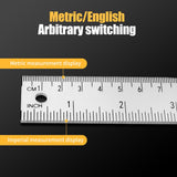 Digital Display Angle Ruler, Digital Angle Finder Tool 2 in 1 Angle Finder Ruler, Digital Angle Ruler Angle Measuring Tool Digital Protractor Ruler Multi-Angle Measuring Ruler (Metal_200MM) Drkicsy