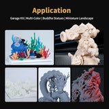 3D Printer Resin, 405nm UV Curing 3D Printing Liquid Photopolymer Resin, Fast Curing Standard 3D Resin for LCD DLP SLA Resin 3D Printers, Low Odor Excellent Fluidity High Precision PioCreat