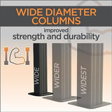 Sojag Outdoor 8' x 8' Dunwich Pergola Open Gazebo, Grey Sojag