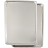 Commercial Quality Baking Sheet Pan Set, Natural Aluminum Cookie Sheet, Umite Chef Warp Resistant Nonstick Baker's Half Sheet Pan, Large Thick Cookie Tray Pans for Baking, Roasting(2 Pack, 18X13Inch) Umite Chef