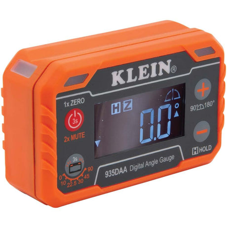 Klein Tools 935DAA Digital Electronic Level and Angle Gauge, LED Angle Alert, Measure and Set Angles, 0-90 and 0-180 Degree Ranges Klein Tools