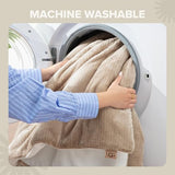 UGG Remina Comforter Set 5 Piece Bed in a Bag with Throw Blanket, Decorative Pillow, Shams, and Reversible Comforter Hypoallergenic Washable Luxury Warm Fluffy Bedding Set, Full/Queen, Brown Birch UGG