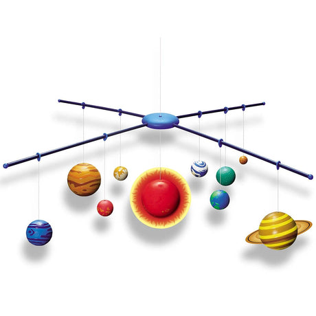 4M 3D Glow-in-the-Dark Solar System Mobile Making Kit - DIY Science Astronomy Learning Stem Toys Educational Gift for Kids & Teens, Girls & Boys 4M