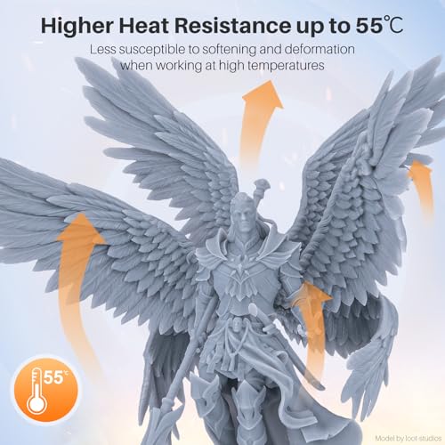 ELEGOO ABS-Like Resin 3.0 Plus, 3D Printer Resin with Low Viscosity and High Precision, 405nm Rapid UV-Curing Photopolymer Resin, 3D Resin for LCD/DLP 3D Printing, Translucent 1000G ELEGOO