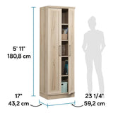 Sauder HomePlus Two Door Storage Cabinet/Pantry Cabinet, Pacific Maple Finish Sauder