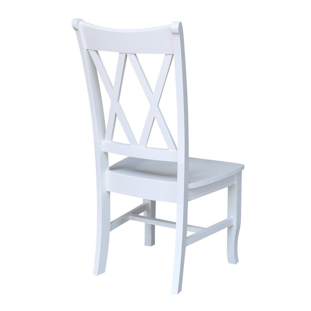 International Concepts 20P Double X Back Dining Chair, Beach White IC International Concepts