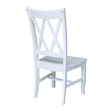 International Concepts 20P Double X Back Dining Chair, Beach White IC International Concepts