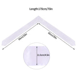 Tongcloud 5pcs 70 Inch Unisex Graduation Stole Sash Adult Graduation Stole Plain Graduation Honor Satin Stole for Men Women (White) Tongcloud