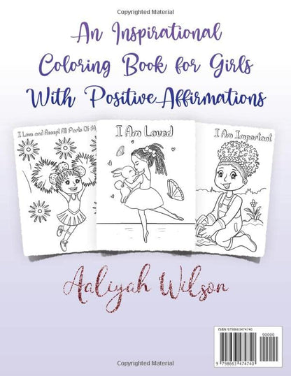 I Am: Positive Affirmations | Coloring Book for Young Black Girls | African American Children Books (Black Girl Books With Positive Affirmations)