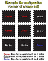 American Floor Mats Fit-Lock 3/8 Inch Heavy Duty Rubber Flooring - Interlocking Rubber Tiles (24" x 24" Tile) 10% Grey - Single Center Tile American Floor Mats