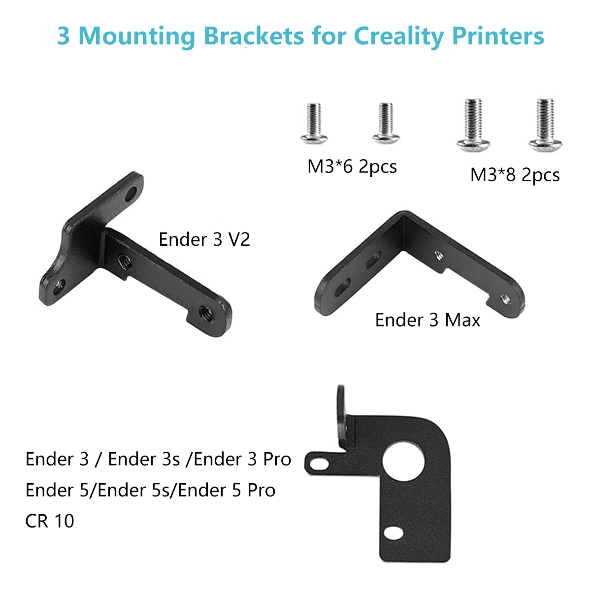 Creality CR Touch Auto Bed Leveling Sensor Kit for 3D Printer with Metal Push Pin for Ender 3/Ender 3 V2/Ender 3 Pro/3 Max/Ender 5 pro/CR-10 with 32 Bit V4.2.2/V4.2.7 Mainboard - WoodArtSupply