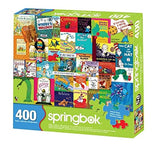 Springbok - Childhood Stories - 400 Piece Jigsaw Puzzle Collage of Favorite Children's Books from The Past and Present Springbok