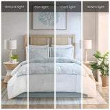 Harbor House Cotton Comforter Set - Coastal Oceanic Sealife Design, All Season Down Alternative Bedding with Matching Shams, Bedskirt, Maya Bay, Seafoam Blue King(108"x96") 4 Piece Harbor House
