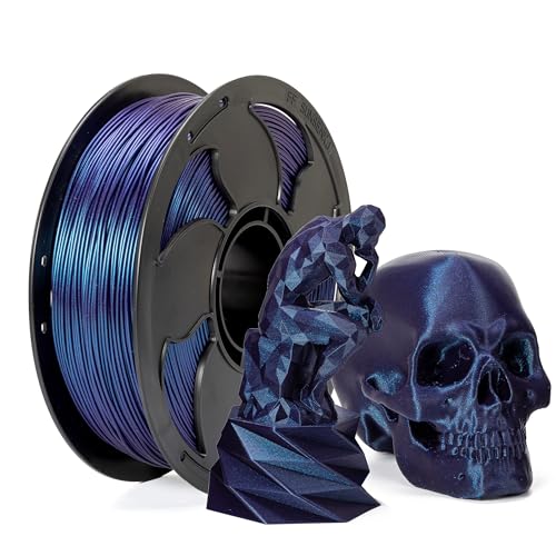 FF SUNSENKJ PLA Filament 1.75mm Color Change 3D Printer Filament, Chameleon Shiny Sparkle Glitter by Different Light and Angle, PLA 3D Printing Filament 1kg (2.2lbs) Spool (Chameleon_Nebula Purple) FF SUNSENKJ