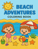 BEACH ADVENTURES Coloring Book WoodArtSupply