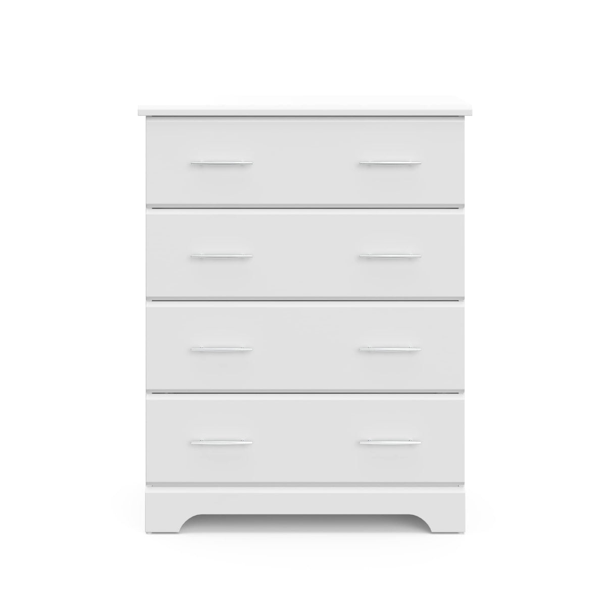 Storkcraft Brookside 4 Drawer Dresser (White) – GREENGUARD Gold Certified, Nursery Dresser for Kids Bedroom, Chest of Drawers Storkcraft