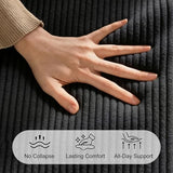 55" Convertible Sofa Bed, 2 in 1 Futon Sofa Bed with Storage Pockaets, Folding Couch Bed with Cup Holders, Boneless Loveseat Sleeper Sofa, Fold Out Floor Couch for Living Room Bedroom Lounge (Black) Hretanant
