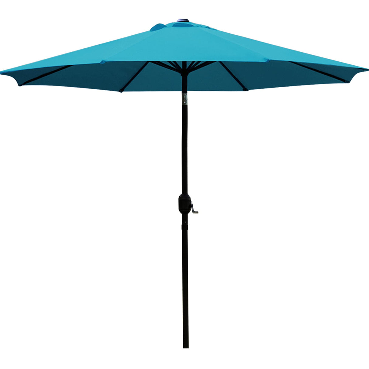Sunnyglade 9' Patio Umbrella Outdoor Table Umbrella with 8 Sturdy Ribs (Teal Blue) Sunnyglade