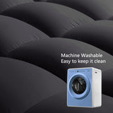 COONP King Mattress Topper, Extra Thick Pillowtop, Cooling Plush Mattress Pad Cover Bed Topper Protector with 8-21 Inch Deep Pocket (Black, King) COONP