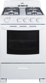 Summit 24" Gas Range, 2.9 cu. ft. Oven, 4 Burners, White- RG244WS Summit Appliance