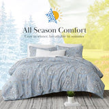 Southshore Fine Living, Inc. Oversized Full/Queen Size Comforter Bedding Set, Boho Paisley Bedding, Full Size/Queen Bed Comforter Set with 2 Matching Shams, Pure Melody Aqua Southshore Fine Living, Inc.