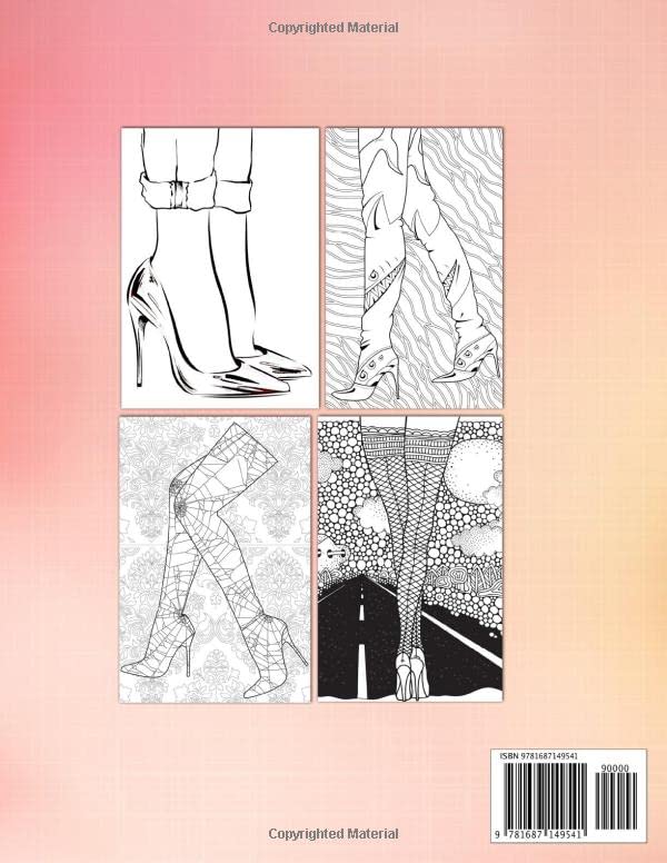Sexy Legs Coloring Book - Women's Feet In High Heels Shoes: Foot Fashion to Color Majosta
