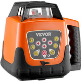 VEVOR Rotary Laser Level 1650ft,360 Degree Self Leveling Red Cross Line Laser,5 Rotation Speeds&4 Scanning Angles Adjustment,IP66 Waterproof Remote Control Manual Self-leveling Mode,Battery Included VEVOR