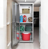 Heavy Duty Metal Storage Cabinet, Tall Garage Locker with Lock (24" W x 18" D x 66" H) Generic
