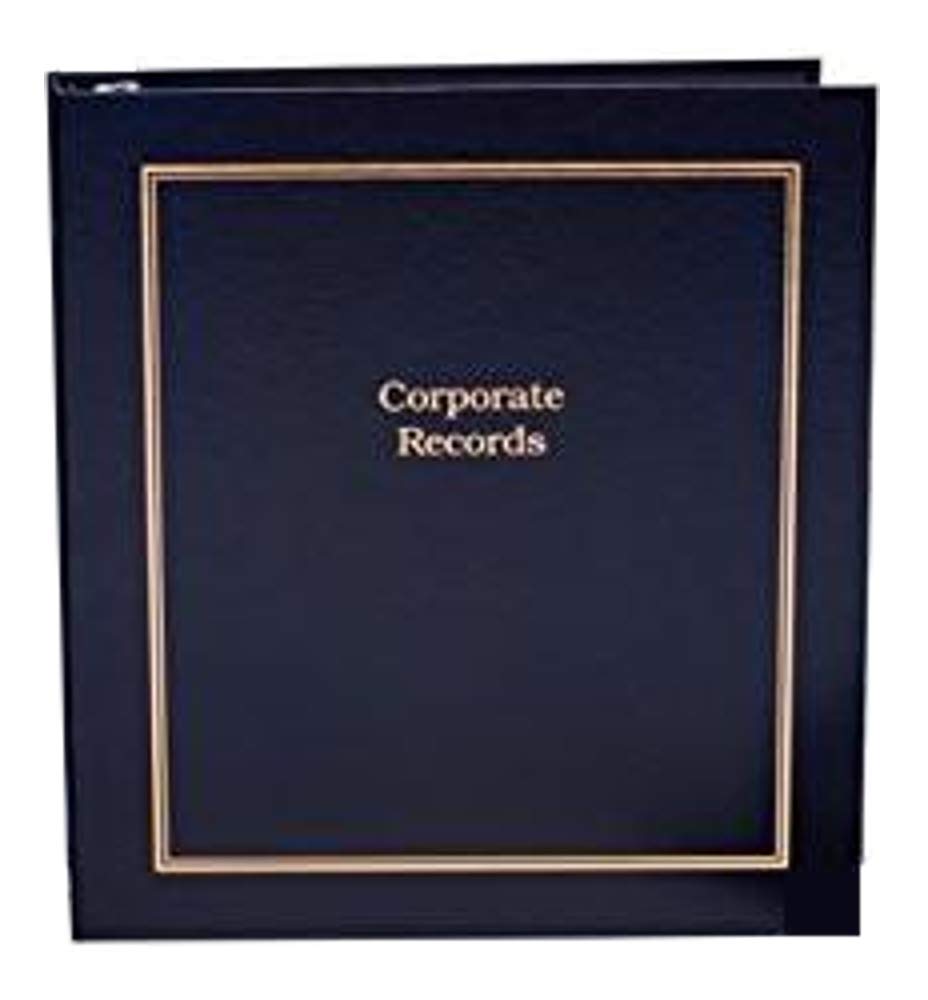 HUBCO 3-Ring Business Binder Portfolio with Company Name Tag Insert and Slipcase (Black) Hubco