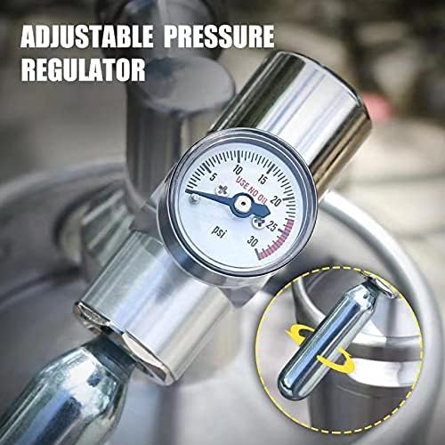 270OZ Mini Keg Growler, Pressurized Home Dispenser System with Adjustable Faucet Keeps Carbonation and Fresh for Homebrew, Craft and Draft Beer Gancowise