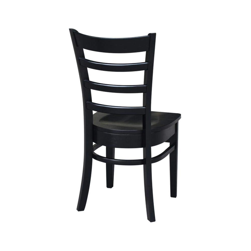 International Concepts Emily Chair Black IC International Concepts