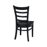 International Concepts Emily Chair Black IC International Concepts