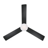 Westinghouse Lighting 74006A00 Modern Alta Vista Works with Alexa Smart WiFi Ceiling Fan with LED Light, Remote Control 52 Inch Matte Black Finish, Opal Frosted Glass, A Certified for Humans Device Westinghouse