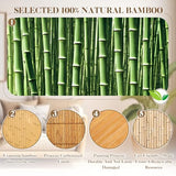 Juexica 2 Pcs Natural Bamboo Wall Panel 4 x 2 ft Bamboo Covering Renewable Pole Wrap Fencing Wainscoting Room Divider for Interior Wall Decoration Bedroom Living Room Ceiling Tiles Outdoor Kitchen Juexica
