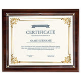 Fine Stationery Walnut Certificate Award Plaque - Slide-In 8.5x11 Certificate or Diploma, Wall Frame Fine Stationery